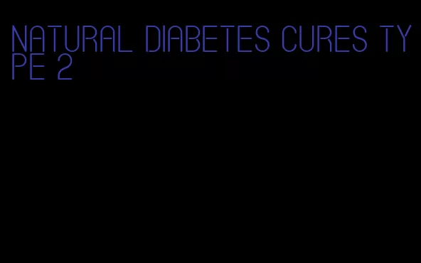 natural diabetes cures type 2