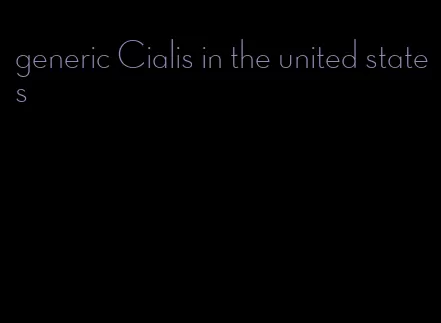 generic Cialis in the united states