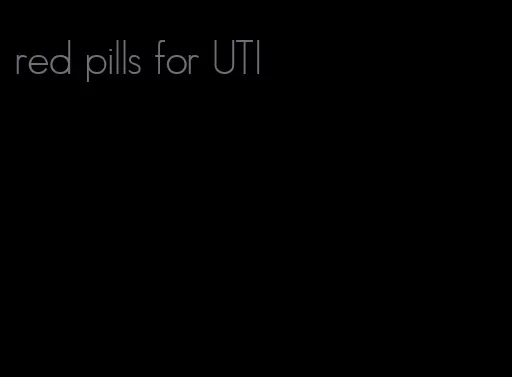 red pills for UTI