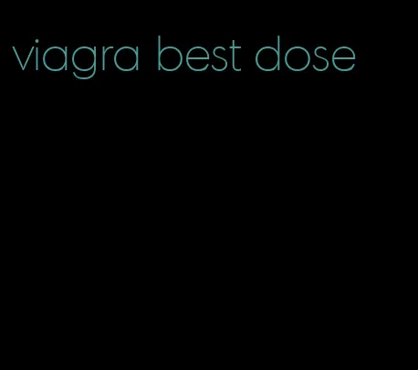 viagra best dose