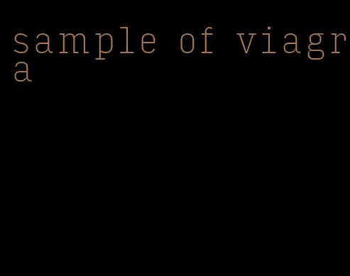 sample of viagra