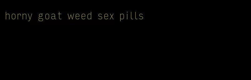 horny goat weed sex pills