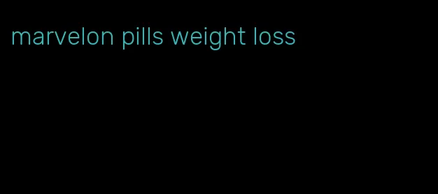 marvelon pills weight loss