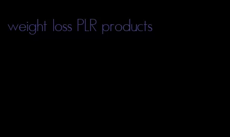 weight loss PLR products