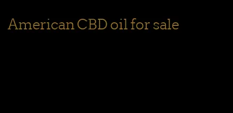 American CBD oil for sale