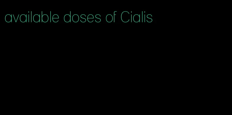available doses of Cialis