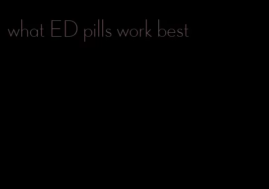 what ED pills work best