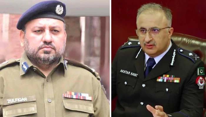 ئی جی کے پی اختر حیات کو ہٹا دیا گیا، ذوالفقار حمید تعینات