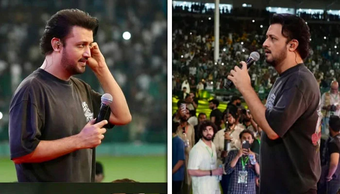 والد کے انتقال کے غم کے باوجود عاطف اسلم نے کراچی نیشنل اسٹیڈیم میں شاندار پرفارمنس دی، مداحوں کی دل جیت لی