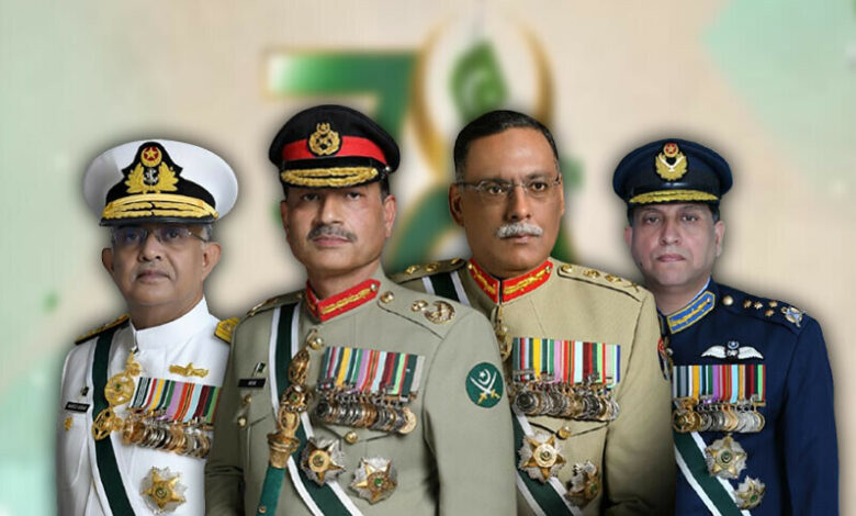 یومِ آزادی پر عسکری قیادت کا قوم کو پیغام: اتحاد، قربانی اور روشن مستقبل کا عزم مسلح افواج کی جانب سے 78ویں جشنِ آزادی پر قوم کو دلی مبارکباد،