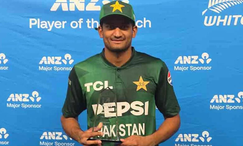 یادگار ڈیبیو: حسن نواز کا پہلا ہی ون ڈے میں میچ فنش، "پلیئر آف دی میچ" کا اعزاز بھی سمیٹ لیا
