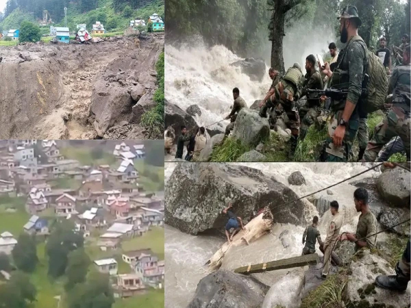 مقبوضہ کشمیر کے ضلع کشتوار میں کلاؤڈ برسٹ کی تباہ کاری، 46 افراد جاں بحق، 200 سے زائد لاپتا
