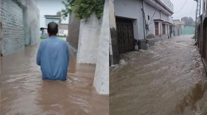 صوابی کے گاؤں دالوڑی میں کلاؤڈ برسٹ، سیلابی ریلے میں متعدد مکانات تباہ، 15 افراد لاپتا