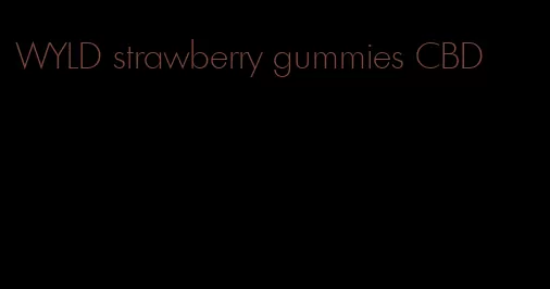 WYLD strawberry gummies CBD